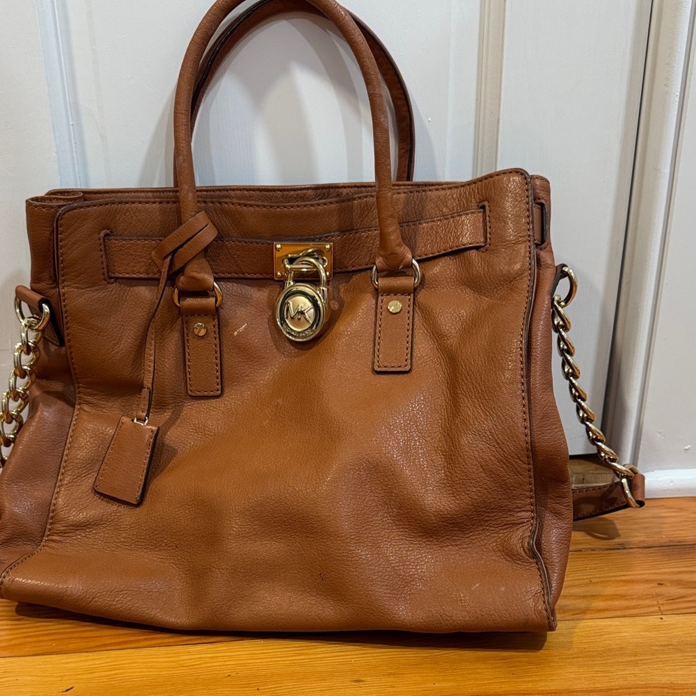 MICHAEL Michael Kors Brown Leather Hamilton Bag